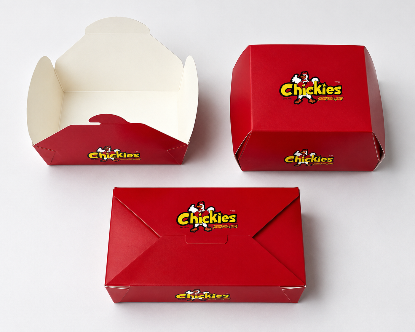 Custom printed food boxes for a restaurant brand