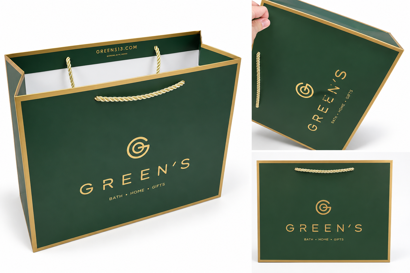 Custom printed luxury retail packaging bags