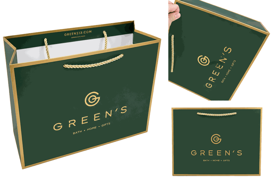 Green's Bath and Home custom luxury paper bag