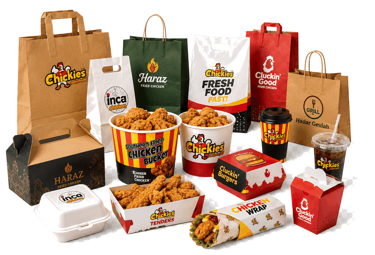 Custom printed restaurant and food packaging