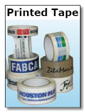 Custom printed packaging tape rolls