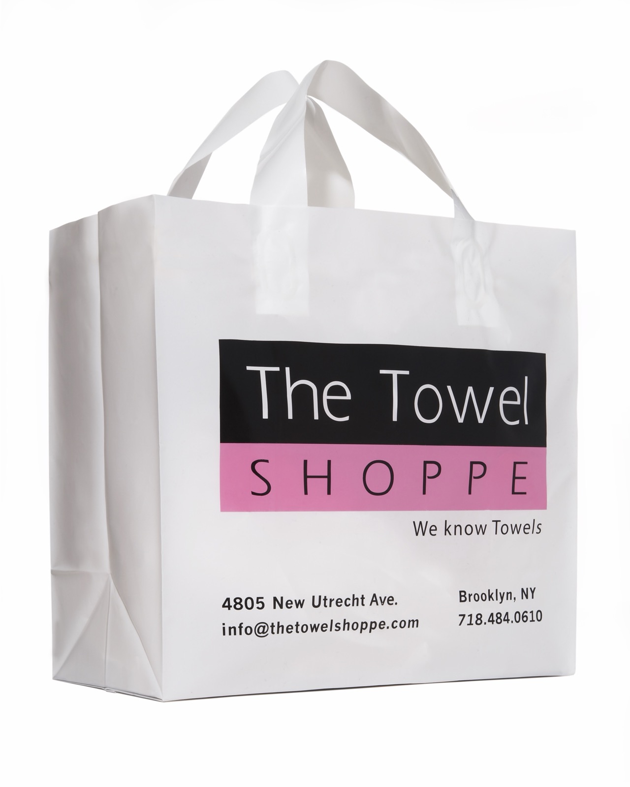 Custom printed plastic retail bag
