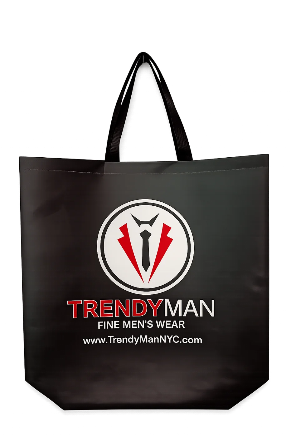 Custom printed TrendyMan non-woven reusable tote bag