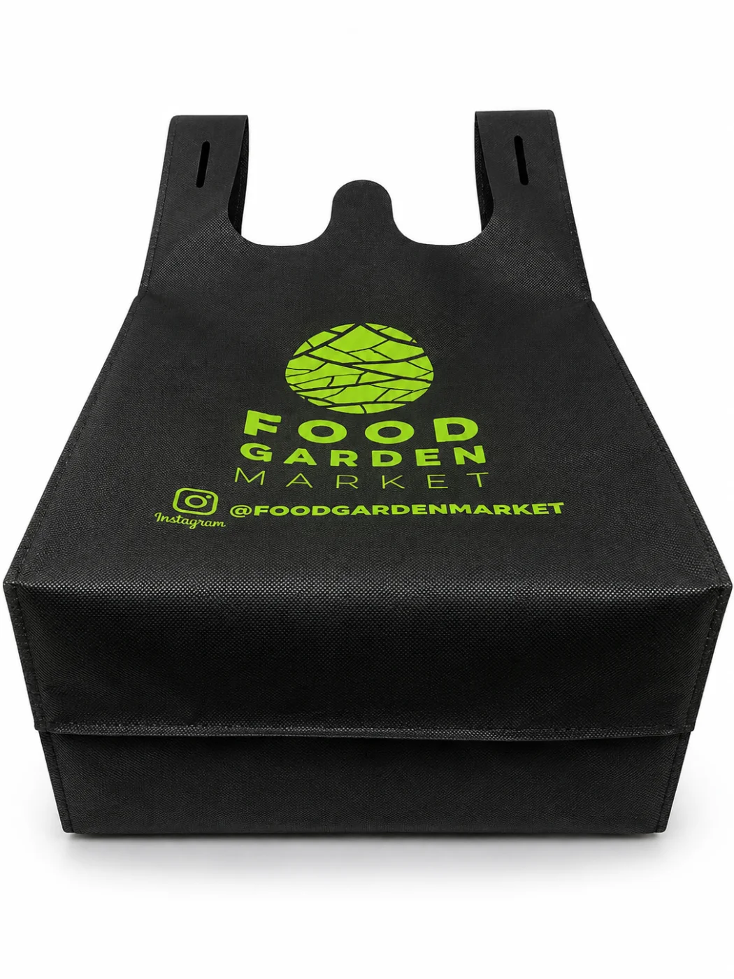 Custom printed non-woven reusable bag for a food and garden brand