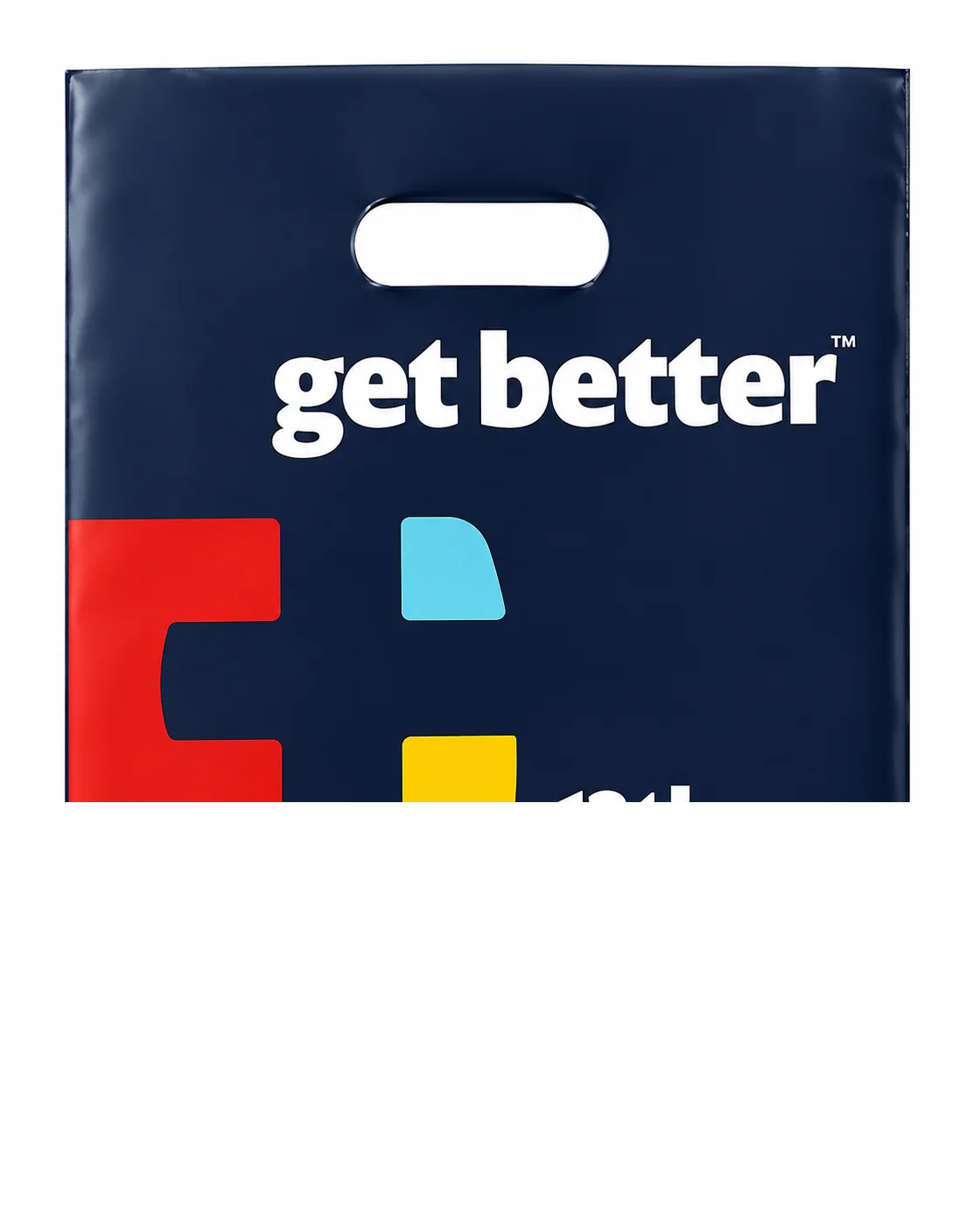 Custom printed plastic retail shopping bag with logo