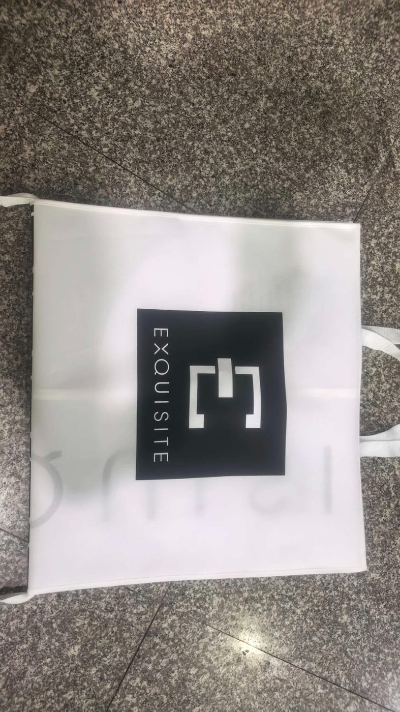 Custom printed garment bag by Pack Plus Printing