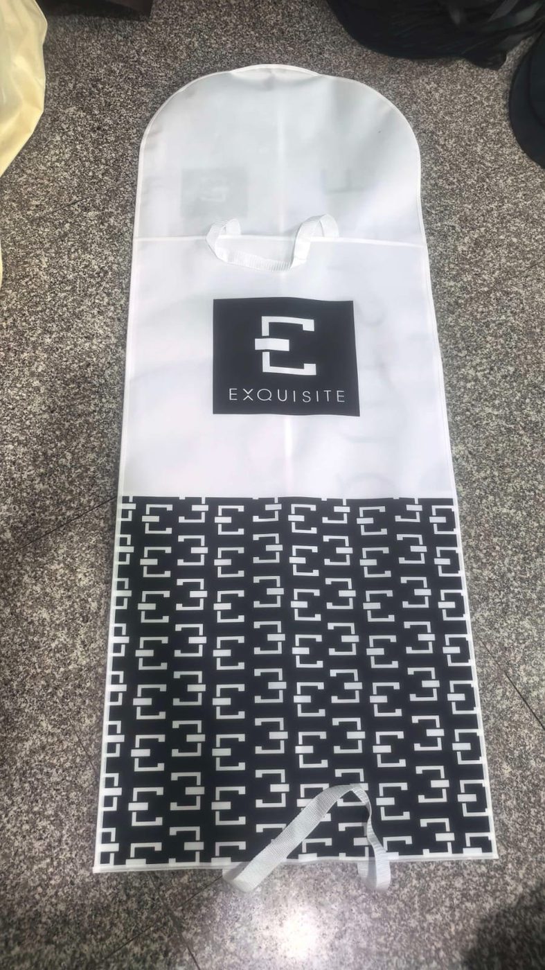 Custom printed garment bag by Pack Plus Printing