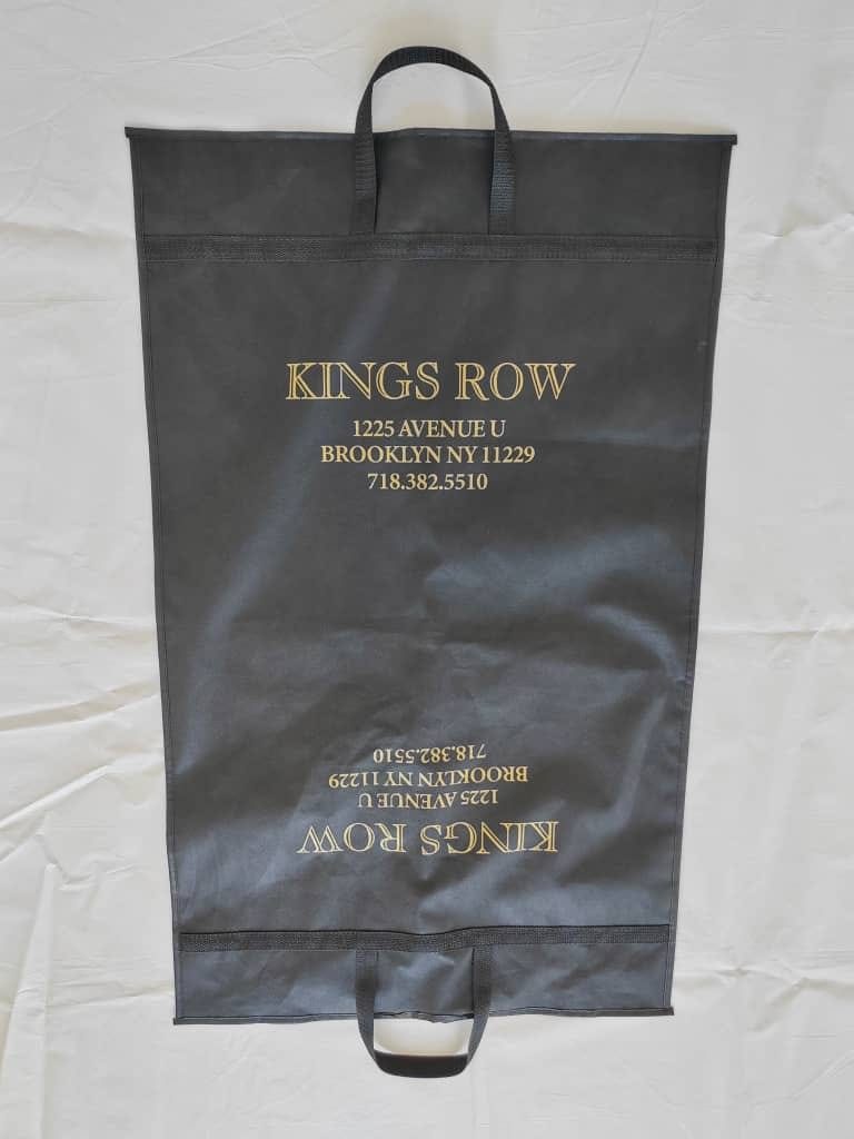 Custom printed garment bag by Pack Plus Printing