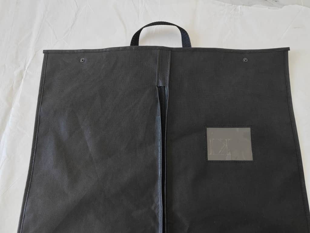 Custom printed garment bag by Pack Plus Printing