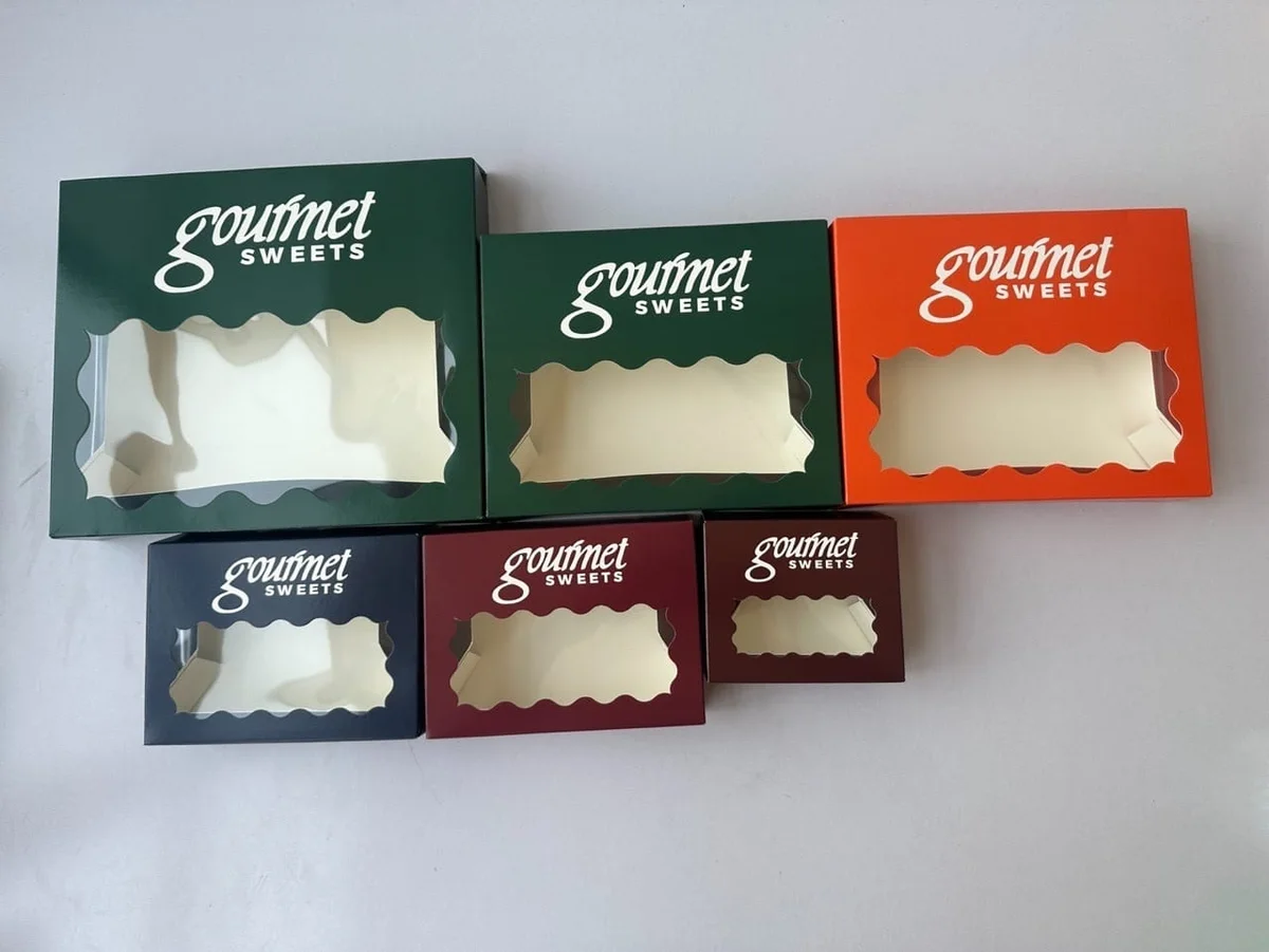 Range of custom printed gourmet boxes