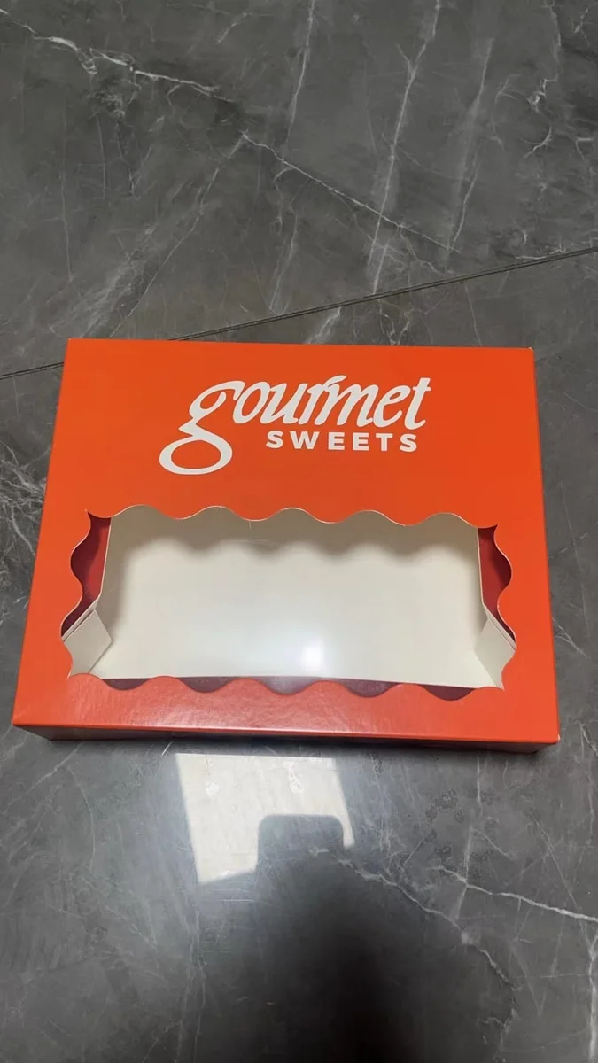 Orange custom printed gourmet box