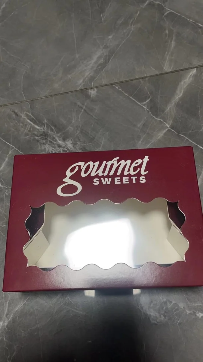Custom printed gourmet box with window
