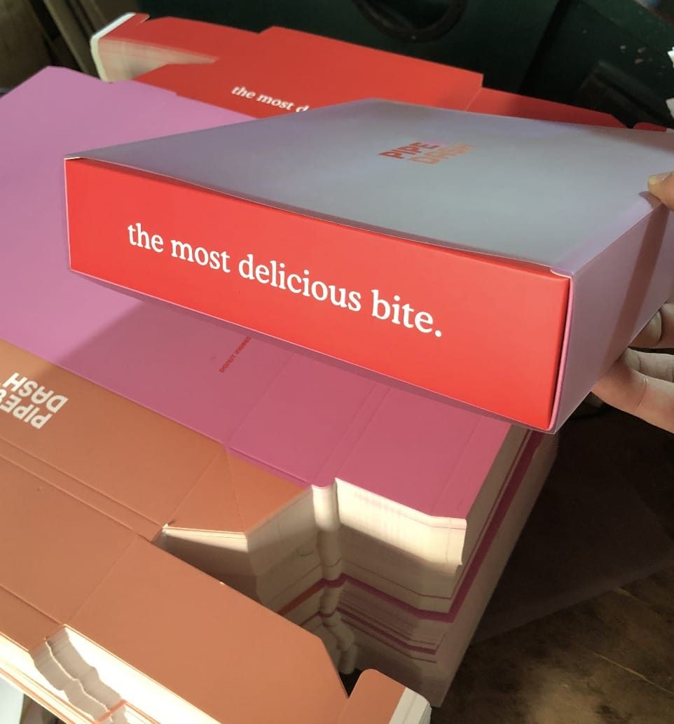 Custom printed gift box, pillow box, label or tissue by Pack Plus Printing