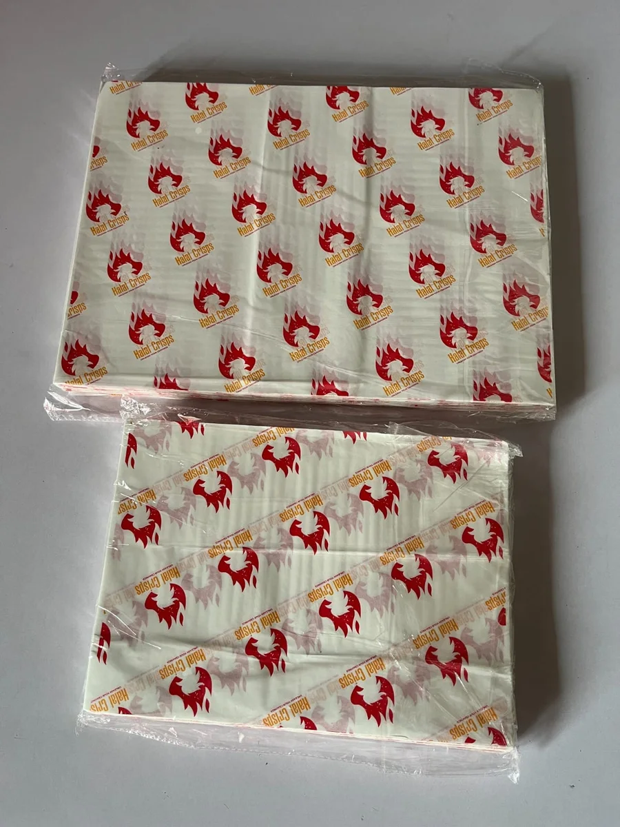 Custom printed wax paper