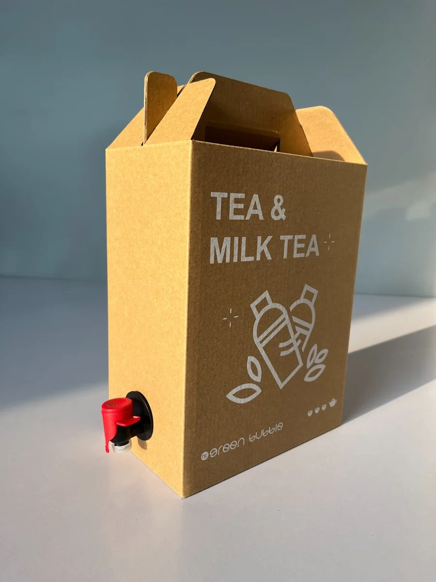 Custom printed tea and milk box